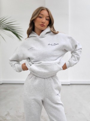 Blakely Life & Stijl Oversized Hoodie Wit | FXMGB-3261