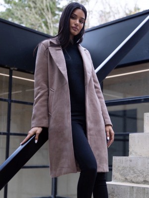 Blakely Mabel Tailored Longline Coat Koffie | RVPQN-2985