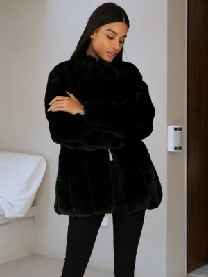 Blakely Marlowe Coat Zwart | AKEOF-3012