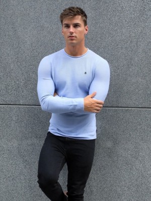 Blakely Mason Knit Jumper Lichtblauw | UFLZD-9650