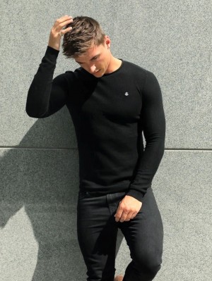 Blakely Mason Knit Jumper Zwart | PTNUQ-1025