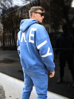 Blakely Members Idris Oversized Hoodie Blauw | RUAIW-0352