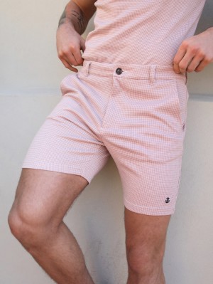 Blakely Midar Check Shorts Roze | CYDWL-2385