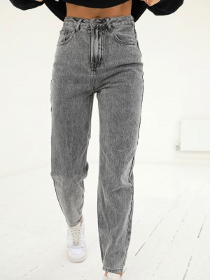 Blakely Mom Jeans Grijs | EBSOM-6490