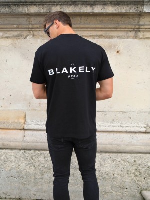 Blakely Noir II Relaxed T-Shirt Zwart | XVTGB-9647
