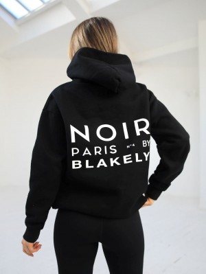 Blakely Noir Women's Relaxed Hoodie Zwart | XBRQU-2354