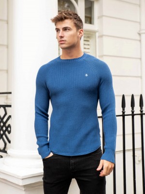 Blakely Olton Knit Jumper Blauw | ROGES-7965