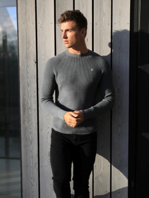 Blakely Olton Knit Jumper Graphite | UKABW-3648