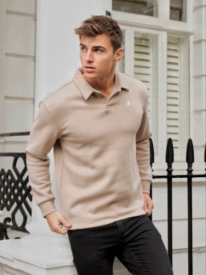 Blakely Otley Collared Jumper Tan | ASLIH-0328