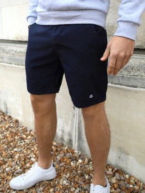 Blakely Ousden Chino Shorts Donkerblauw | OMHUT-8451