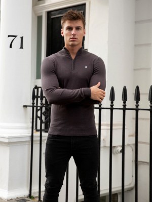 Blakely Oxbridge Jumper Donkergrijs | NBGQA-8457