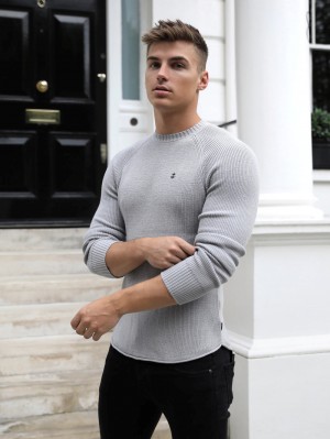 Blakely Oxley Knit Jumper Stone | CYURF-6549