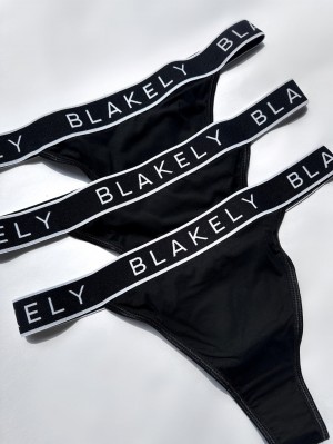 Blakely Phoebe String 3 Pack Zwart | JGPWY-8379