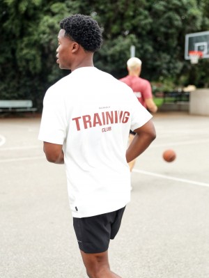 Blakely Relaxed Training T-Shirt Wit | AILQE-8712