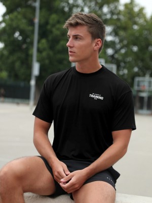 Blakely Relaxed Training T-Shirt Zwart | JQVRK-2576