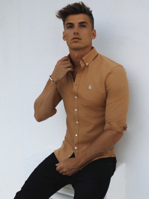 Blakely Rioja Shirt Mosterdgeel | UYOGQ-4873