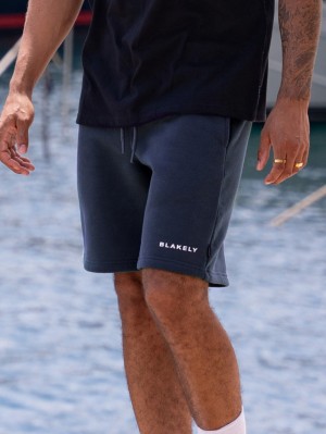 Blakely Riviera Initial Jogger Shorts Blauw | XWQYH-6827