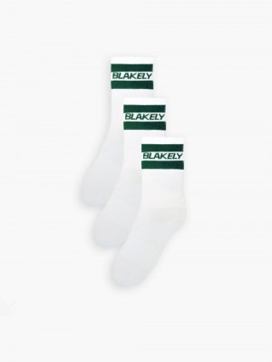 Blakely Signature Socks 3 Pack Groen | ULGJQ-8703