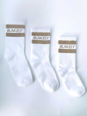 Blakely Signature Socks 3 Pack Tan | NMWSQ-6415
