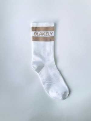 Blakely Signature Socks Tan | ADWLQ-2687