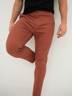 Blakely Sloane Stretch Fit Chinos Rood | CYIZB-0526