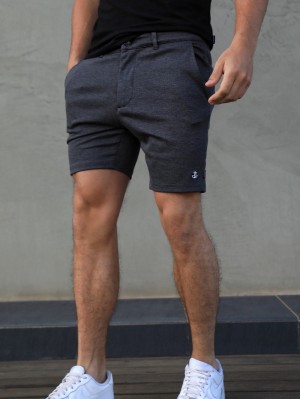 Blakely Sorrento Stretch Fit Shorts Charcoal | SVOJD-7264