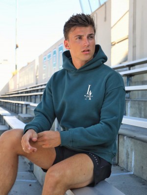 Blakely Sports Club Relaxed Hoodie Groen | TIVDH-4075