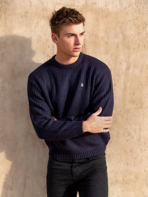 Blakely Stanton Knit Jumper Donkerdonkerblauw | TAWDV-5642