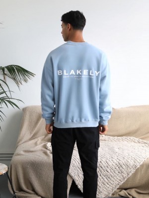 Blakely Statement Relaxed Jumper Blauw | IKNDR-3270