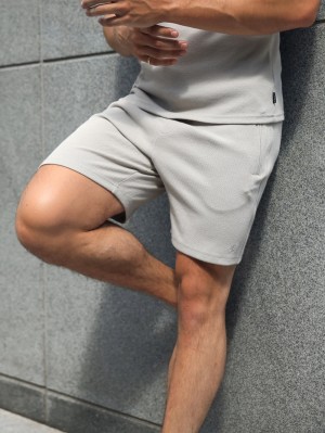 Blakely Toulon Textured Shorts Stone | FVYAG-2697