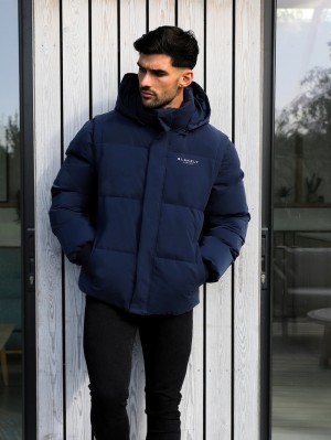 Blakely Ultimate Multiway Puffer Coat Donkerblauw | TMDYI-6097