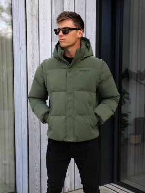 Blakely Ultimate Multiway Puffer Coat Khaki Groen | OAYIR-9570