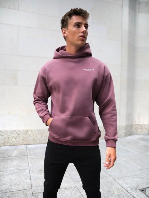 Blakely Universal Relaxed Hoodie Bordeaux | JGHAF-7094
