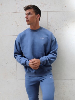 Blakely Universal Relaxed Jumper Blauw | XJBWY-9718