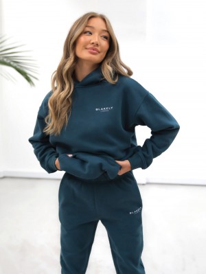 Blakely Universal Women's Relaxed Hoodie Groen | TKIUG-0352