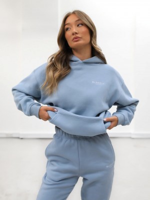 Blakely Universal Women's Relaxed Hoodie Blauw | JKHIF-5692