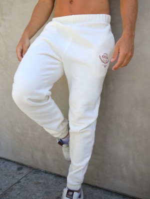 Blakely Varsity Sweatpants Wit | DUBKF-7690