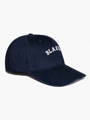 Blakely Vintage Cap Donkerblauw | JLSVU-8145