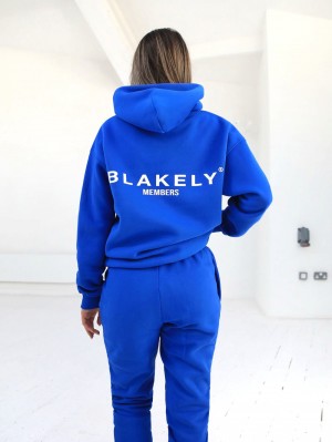 Blakely Women's Members Relaxed Hoodie Blauw | YIEGR-6570